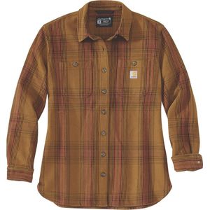 Carhartt - Twill L/S Plaid Shirt - Shirt - Blauw - Katoen
