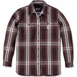 Carhartt - Twill L/S Plaid Shirt - Shirt - Blauw - Katoen