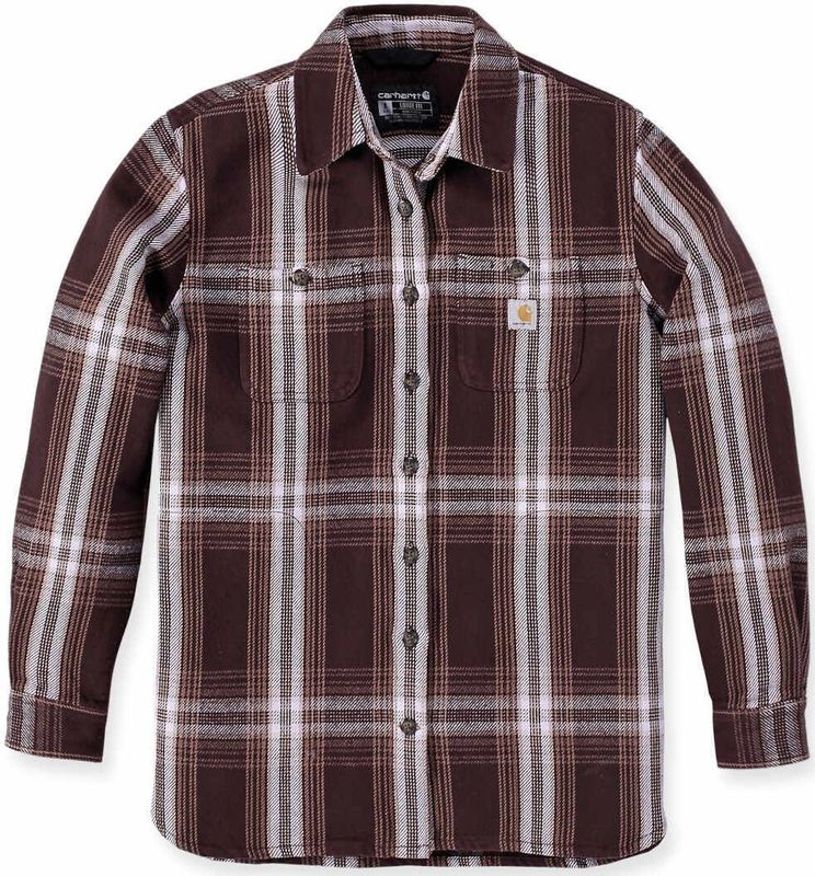 Carhartt - Twill L/S Plaid Shirt - Shirt - Blauw - Katoen