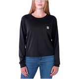 Carhartt Lightweight Pocket T-shirt Met Lange Mouwen Zwart