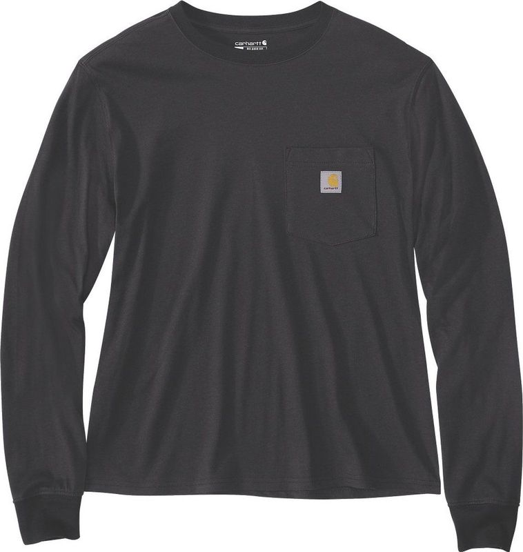 Carhartt Lightweight Pocket T-shirt Met Lange Mouwen Zwart