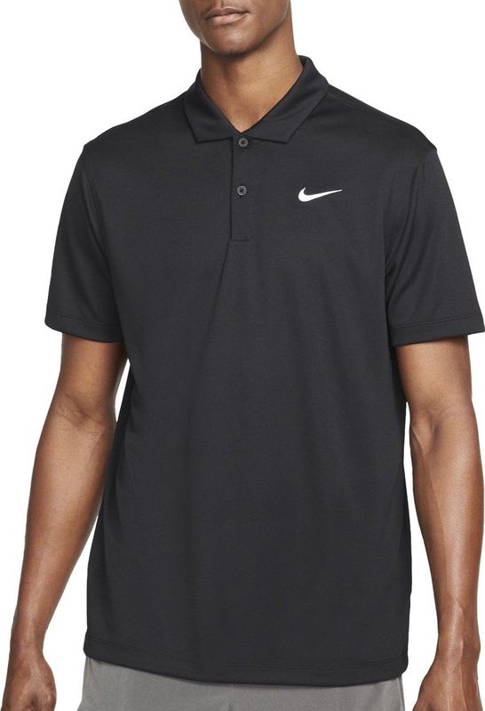 NikeCourt Dri-FIT Tennispolo voor heren - Zwart