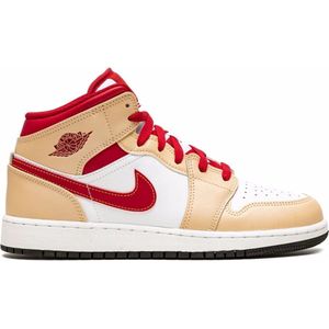 Nike - Air Jordan 1 Mid - Sneakers - Wit - Rood