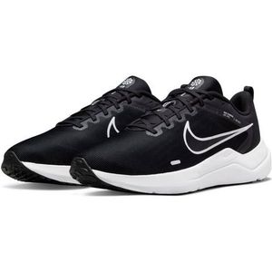 Nike Downshifter 12 hardloopschoenen voor heren, zwart/wit-Dk Smoke Grey-Pure, 44 EU, Zwart Wit Dk Smoke Grijs Puur, 44 EU
