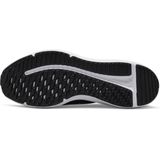 Nike - DOWNSHIFTER 12 - Dames Sneakers - Zwart - Wit - Textiel - Synthetisch