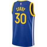 Golden State Warriors Icon Edition Nike Dri-FIT Swingman NBA-jersey voor heren - Blauw