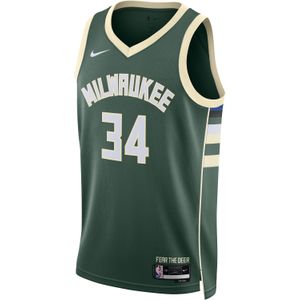 Nike - Milwaukee Bucks Icon Edition 2022/23 - Sporttop - Groen - Dri-FIT