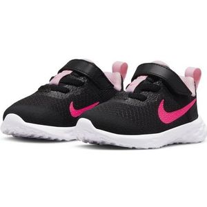 NIKE Revolution 6 NN (GS), sneakers voor meisjes, zwart/roze (Black Hyper Pink Foam Pink), 19.5 EU