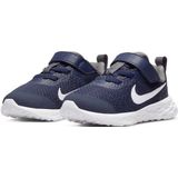 NIKE Revolution 6 NN TDV Kinderschoenen - Midnight Navy / White / Flat Pewter - Kinderen - Maat 19.5