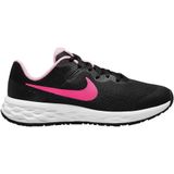 Nike Revolution 6, Big Kids' Road Running Shoes, Black/Hyper Pink-Pink Foam, 36,5 EU, zwart, goud, grijs, 36.5 EU