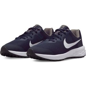 Nike Revolution 6 Nn (GS), gymnastiekschoenen, uniseks, kinderen, Midnight Navy White Flat Pewter, 38.5 EU