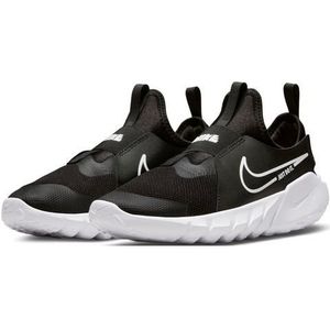 Nike Flex Runner 2 Sneakers voor kinderen, uniseks, Zwart Wit Photo Blue University Goud, 33.5 EU