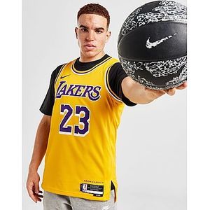 Nike Dri-FIT Swingman NBA-jersey voor heren LeBron James Los Angeles Lakers City Edition 2023/24 - Yellow- Heren, Yellow