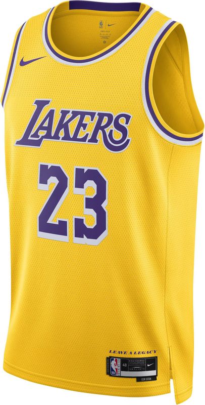 Nike - Los Angeles Lakers Icon Edition - Dri-FIT Swingman NBA-jersey - Geel