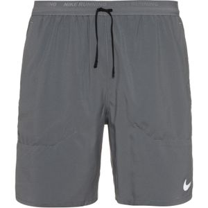 Nike Stride Dri-FIT hardloopshorts met binnenbroek voor heren (18 cm) - Grijs