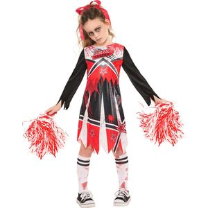Rood Cheers cheerleader kostuum voor vrouwen
