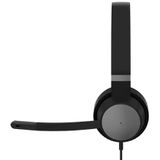 Lenovo Go On Ear headset Kabel Computer Stereo Zwart Ruisonderdrukking (microfoon) Volumeregeling, Microfoon uitschakel