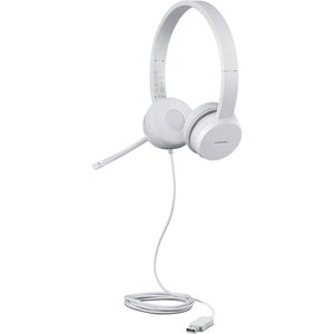 Lenovo GXD1E71385 hoofdtelefoon/headset Bedraad Pols Oproepen/muziek USB Type-A Grijs