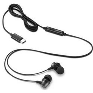 Lenovo 4XD1J77351 hoofdtelefoon/headset Bedraad In-ear Kantoor/callcenter USB Type-C Zwart