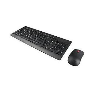 Lenovo - Essential Draadloos Combo - Toetsenbord & Muis - Zwart - Gerecycled Plastic