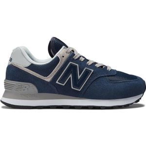 New Balance Dames 574 Core in Blauw, Suede/Mesh, Maat 37.5