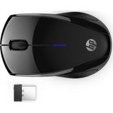 HP - 220 Silent Wireless Mouse - Draadloos - Zwart - Ambidextrous