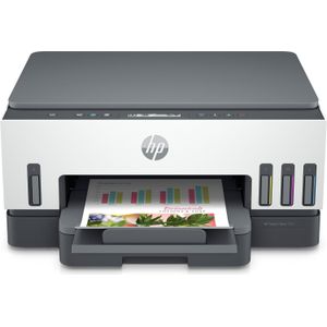 HP Smart Tank 7005 Multifunctionele printer (printer, scanner, kopieerapparaat, WLAN, AirPrint, Duplex, inclusief inkt voor maximaal 3 jaar printen), grijs, wit