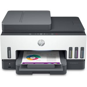 HP Smart Tank 7605 All-in-One, Kleur, Printer voor Thuis en thuiskantoor, Printen, kopiëren, scannen, faxen, ADF en draadloos, Invoer voor 35 vel, Scans naar pdf, Dubbelzijdig printen
