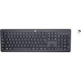 HP 230 Wireless Keyboard toetsenbord Universeel RF Draadloos AZERTY Belgisch Zwart