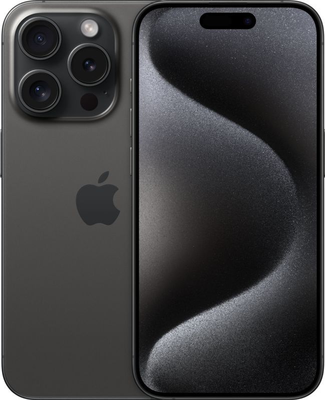 Apple iPhone 15 Pro - Black Titanium 128 GB Zwart