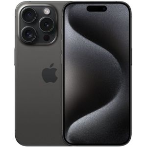 Apple iPhone 15 Pro (256 GB, Zwart titanium, 6.10"", SIM + eSIM, 48 Mpx, 5G), Smartphone, Zwart