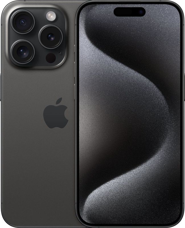 Apple iPhone 15 Pro - Black Titanium 256 GB Zwart