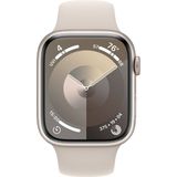 0 Apple Watch Series 9 (GPS) 45mm Aluminiumgehäuse polarstern, Sportband polarstern, M/L