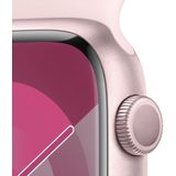 Apple Watch Series 9 45 mm Aluminium (GPS) Sportarmband M/L  pink