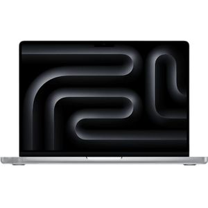 Apple 2023 MacBook Pro-laptop met M3 Pro-chip, met 11‑core CPU, 14‑core GPU: 14,2‑inch Liquid Retina XDR-display, 18 GB centraal geheugen, 512 GB SSD-opslag. Werkt met iPhone/iPad; Zilver