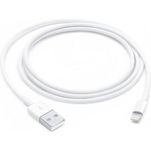 Originele Apple USB A naar Lightning Kabel 1 Meter Wit