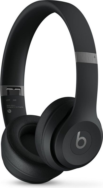 Beats Solo 4 - Kabelloser Bluetooth On-Ear Kopfhörer, Apple & Android kompatibel, Bis zu 50 Stunden Akkulaufzeit - Mattschwarz