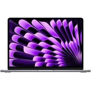 Apple 2024 MacBook Air 13 inch laptop met M3-chip: 13,6 inch Liquid Retina-display, 8 GB uniform geheugen, 256 GB SSD-geheugen, toetsenbord met achtergrondverlichting, Touch ID; grijs (Space Grey)