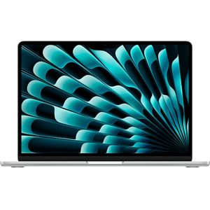 Apple 2024 MacBook Air 13 inch laptop met M3-chip: 13,6 inch Liquid Retina-display, 8 GB uniform geheugen, 256 GB SSD-geheugen, toetsenbord met achtergrondverlichting, 1080p FaceTime HD-camera; zilver