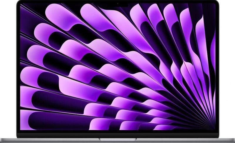 Apple MacBook Air 2024 15 inch Laptop met M3-chip, 15,3 inch Liquid Retina-display, 8 GB uniform geheugen, 512 GB SSD, toetsenbord met achtergrondverlichting, Touch ID, grijs (Space Grey)