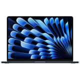 Apple 2024 15” MacBook Air met M3‑chip: 15,3” Liquid Retina-display, 8 GB centraal geheugen, 256 GB SSD-opslag, toetsenbord met achtergrondverlichting, 1080p FaceTime HD-camera, Touch ID; Middernacht