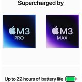 Apple 2023 MacBook Pro-laptop met M3 Max-chip, met 16‑core CPU, 40‑core GPU: 16,2‑inch Liquid Retina XDR-display, 48 GB centraal geheugen, 1 TB SSD-opslag. Werkt met iPhone/iPad; Spacezwart