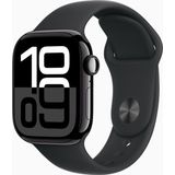 Apple - Watch Series 10 - Smartwatch - Jet Black - Aluminium - Rubber Band