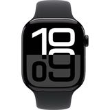 Apple - Watch Series 10 - Smartwatch - Jet Black - Aluminium - Rubber Band