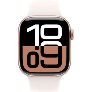 Apple Watch S10 Aluminium Cellular 46mm Rosegold (Sportarmband blassrosa) S/M