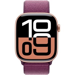 Apple Watch Series 10 46 mm Aluminium (GPS+Cellular) Sport Loop  pflaume, roségold