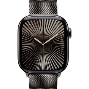 Apple Watch Series 10 - Wifi + 4G - 46mm - Slate Titanium Case met Slate Milanese band - M/L