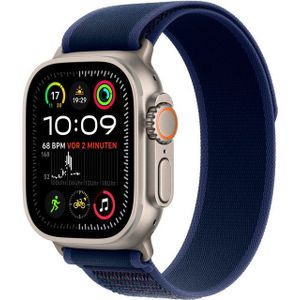 Apple - Watch Ultra 2 - Smartwatch - Zilver - Titanium - Trail Band Blauw