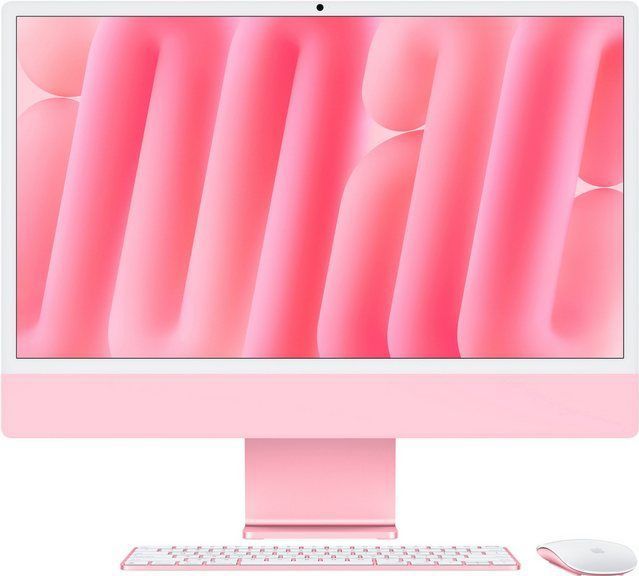 Apple - 24 inch iMac - Desktopcomputer - Pink - Retina 4.5K Display - M4 Chip - 16GB - 256GB SSD