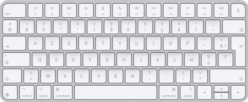 Apple Magic toetsenbord Universeel USB + Bluetooth AZERTY Frans Wit